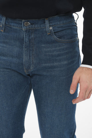 MADE & CRAFTED Low-waisted 502 TAPER Denims with Back Logo Patch 17cm
