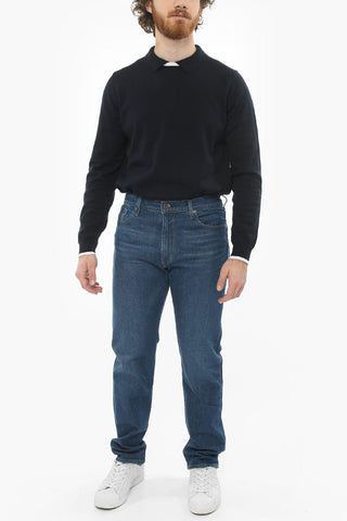 MADE & CRAFTED Low-waisted 502 TAPER Denims with Back Logo Patch 17cm