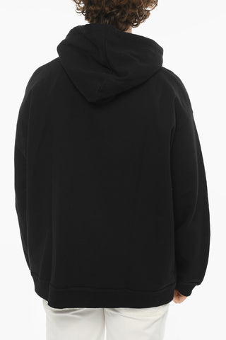 MEN'S GARDEN Hoodied Sweatshirt with Debossed Flower
