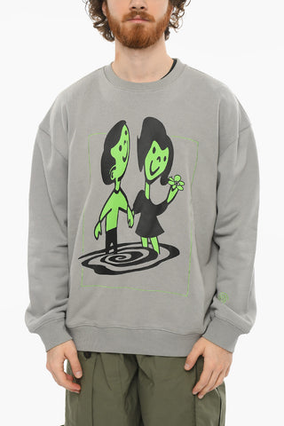 Loose-fit FRIENDS Crew-neck Sweatshirt with Front Print