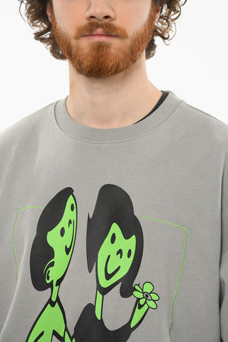 Loose-fit FRIENDS Crew-neck Sweatshirt with Front Print