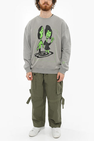Loose-fit FRIENDS Crew-neck Sweatshirt with Front Print