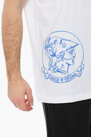 Crew Neck EMBLEM BASIC Printed T-Shirt