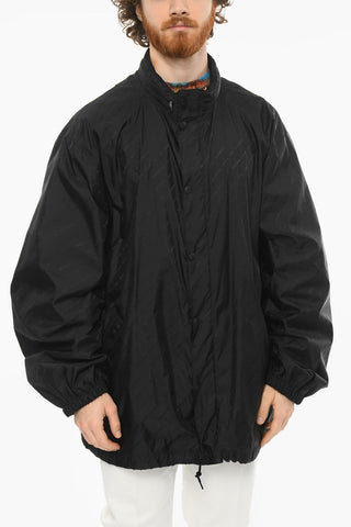 Giacca a Vento UNISEX Oversize in Nylon con Stampa Monogram