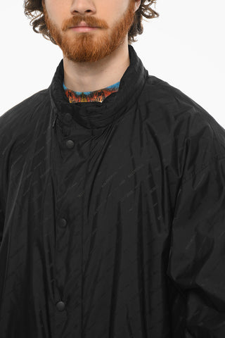 Giacca a Vento UNISEX Oversize in Nylon con Stampa Monogram