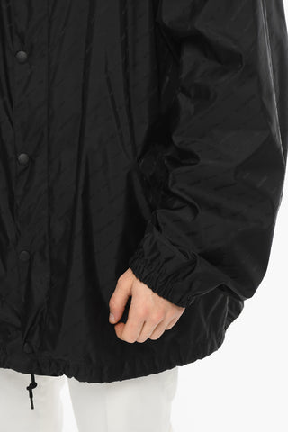 Giacca a Vento UNISEX Oversize in Nylon con Stampa Monogram
