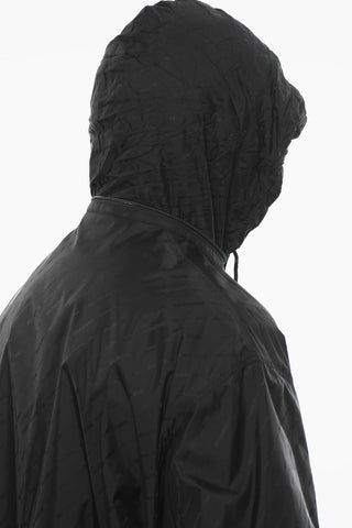 Giacca a Vento UNISEX Oversize in Nylon con Stampa Monogram