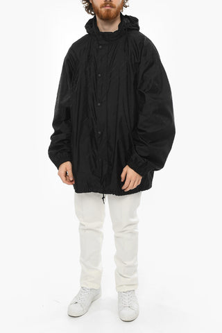 Giacca a Vento UNISEX Oversize in Nylon con Stampa Monogram