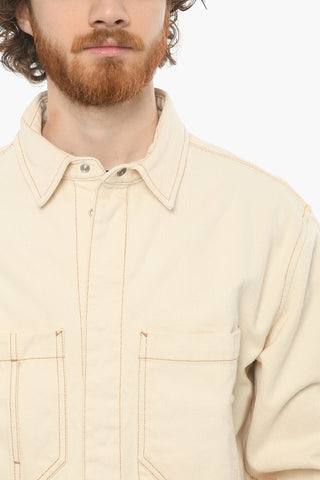 LIBRARY Hidden Buttoning HOR Denim Jacket