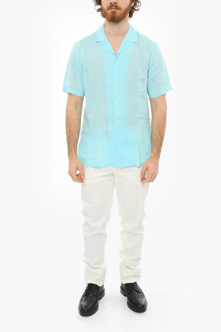 Camicia a Maniche Corte BAKER in Lino