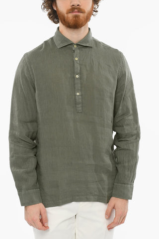Camicia TYLER in Lino con Collo a Polo
