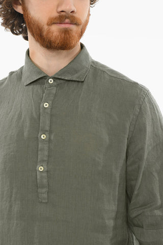 Camicia TYLER in Lino con Collo a Polo