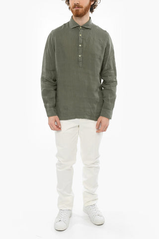 Camicia TYLER in Lino con Collo a Polo
