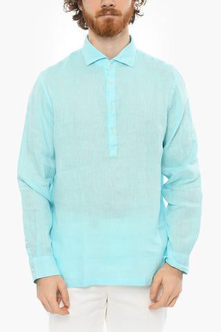 Camicia TYLER in Lino con Collo a Polo