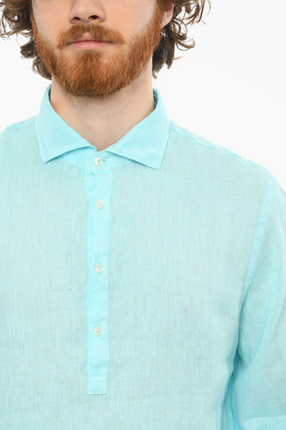 Camicia TYLER in Lino con Collo a Polo