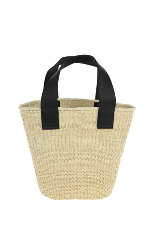 Borsa Tote TOAQUILLA in Paglia con Manici in Ecopelle