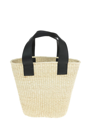 Borsa Tote TOAQUILLA in Paglia con Manici in Ecopelle