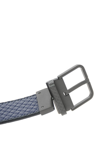 Woven Leather Double-faced Belt