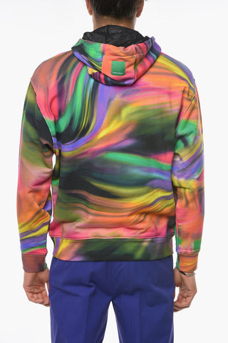 EMPORIO SUSTAINABILITY PROJECT SURFER Hoodie Sweatshirt with Lettering and Kangaroo Pocket