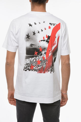 T-shirt Gricollo SELF Stampata