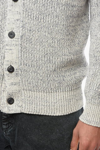 Contrasting Button Knitted Cardigan