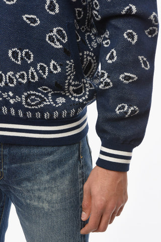 Giacca Bomber BANDANA in Piquet di Cotone
