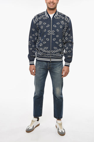 Giacca Bomber BANDANA in Piquet di Cotone