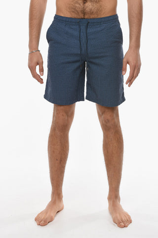 Striped GOA Swim Shorts With Drawstrings