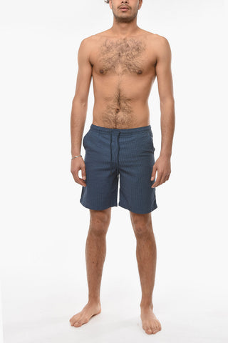 Striped GOA Swim Shorts With Drawstrings