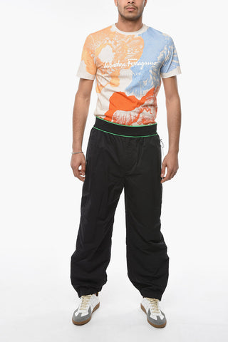 Joggers Multitasca in Nylon con Banda Logata in Vita