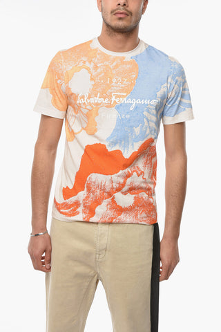 Printed Crewneck Short Sleeved T-shirt