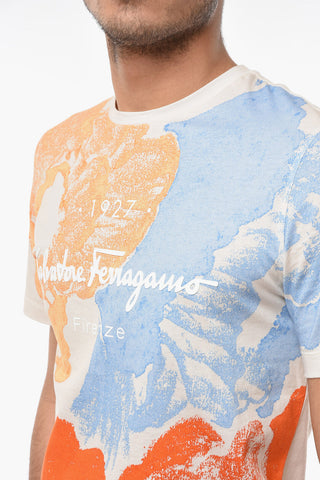 Printed Crewneck Short Sleeved T-shirt
