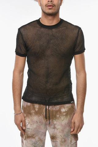 BEACHWEAR Mesh Crewneck T-shirt