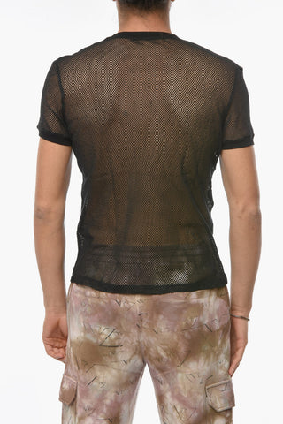 BEACHWEAR Mesh Crewneck T-shirt