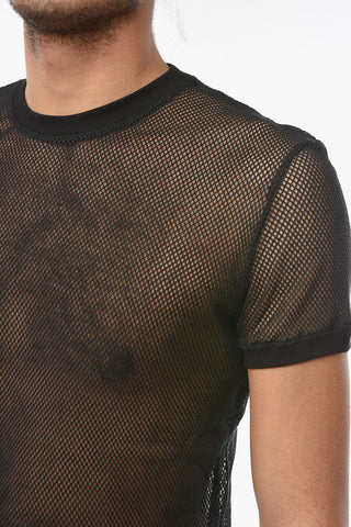 BEACHWEAR Mesh Crewneck T-shirt