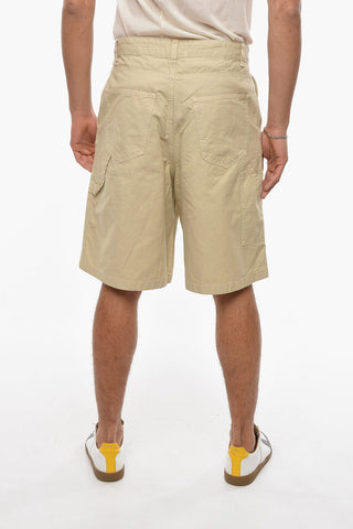 Worker Fit Denim Shorts