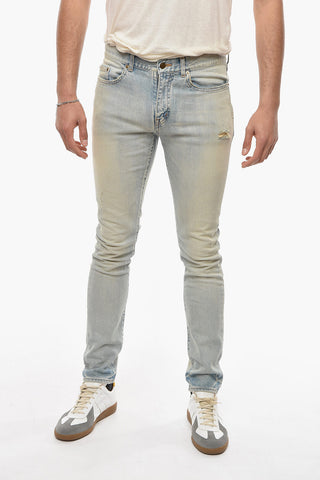 Vintage-effect Skinny Denims with Distressed details