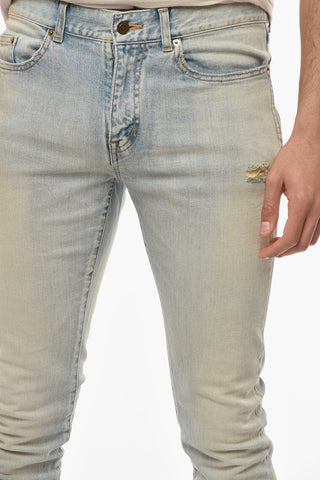 Vintage-effect Skinny Denims with Distressed details