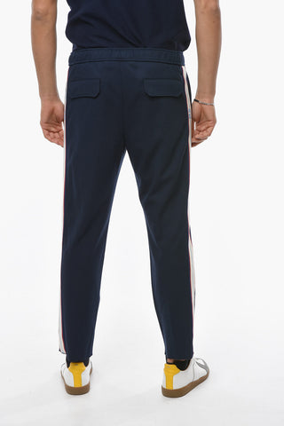 Drawstringed Joggers with Side Logoed Bands
