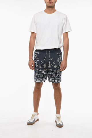 Shorts BANDANA in Piquet di Cotone