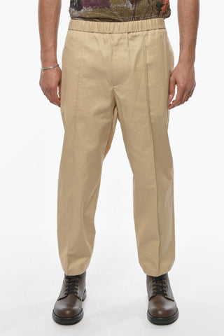 Cotton-twill NAILO Chino Pants with Elastic Waist-band