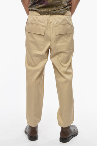 Cotton-twill NAILO Chino Pants with Elastic Waist-band