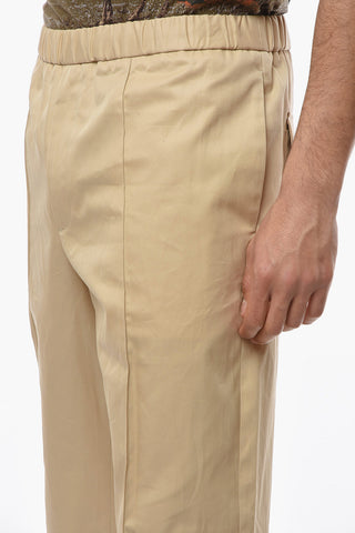 Cotton-twill NAILO Chino Pants with Elastic Waist-band
