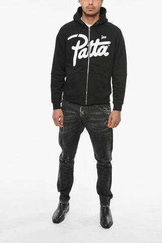 JUNYA WATANABE EYE Zip-up Hoodie with PATTA Print