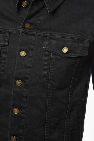 Denim Jacket with Double Breast-pocket