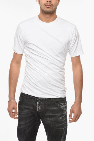 JUNYA WATANABE MAN T-shirt Girocollo con Dettagglio Arricciatura