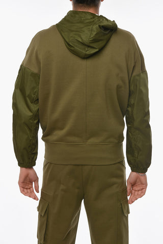 Double-Layered Half Zip HYBRID Baggy Fit Hoodie