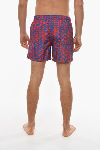 Printed STROMBOLI Swim Shorts With Drawstrings