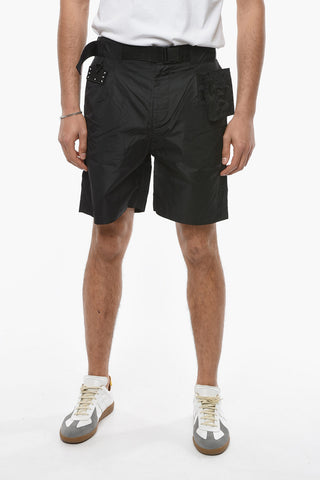 MCQ Nylon Cargo Shorts with Belt
