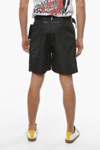MCQ Nylon Cargo Shorts with Belt